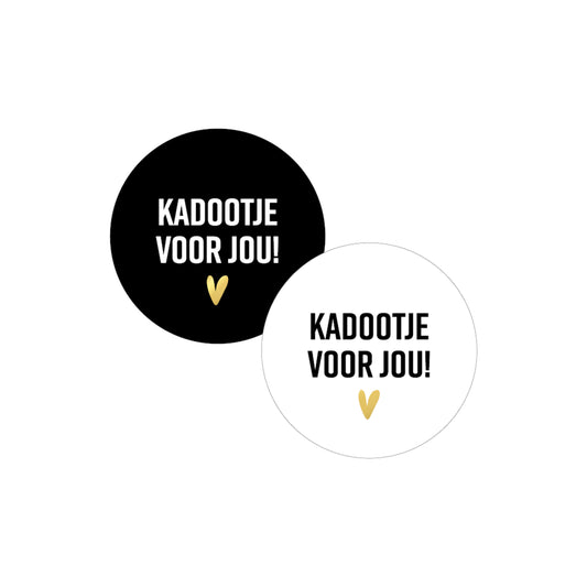 Sticker | Kadootje voor jou | 4 stuks