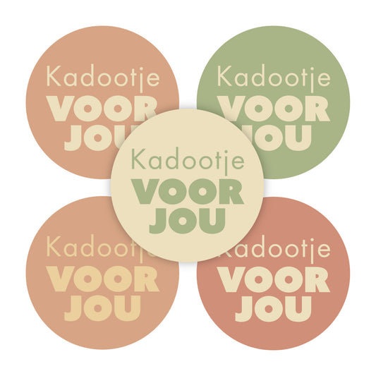 Sticker | Kadootje Voor Jou Set | 5 stuks