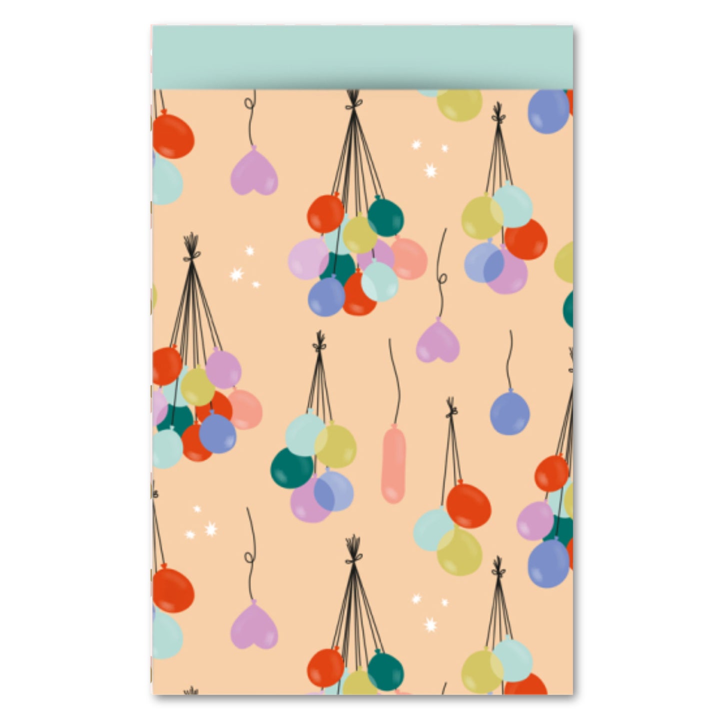 Cadeauzakje L | Balloons Peach | 5 Stuks
