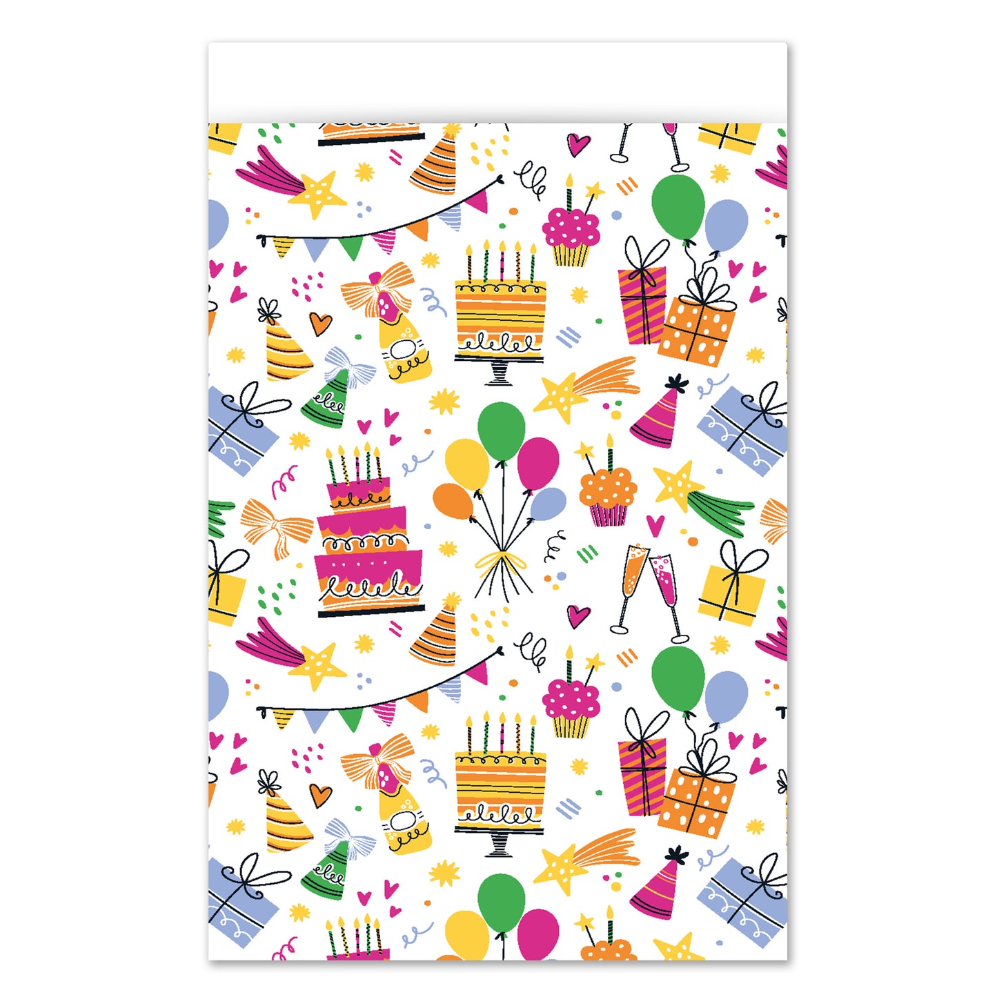 Cadeauzakje L | Birthday Doodles | 5 Stuks