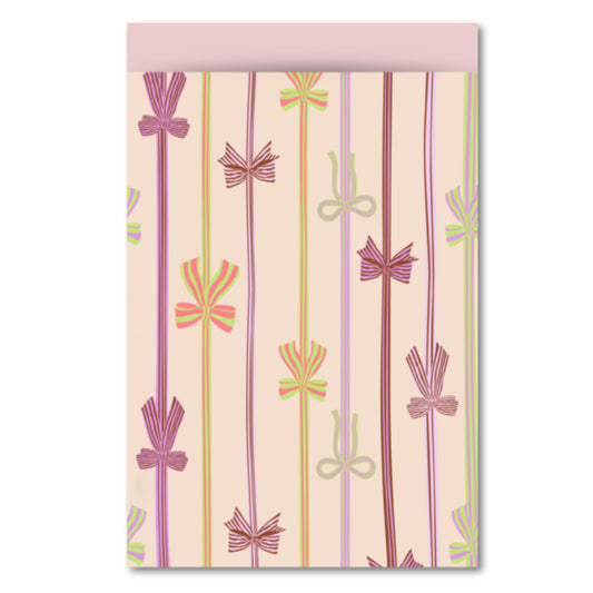 Cadeauzakje L | Bow Parade Peach - Pink | 5 Stuks