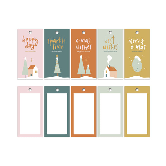 Cadeau Label | Home For Xmas | 5 stuks