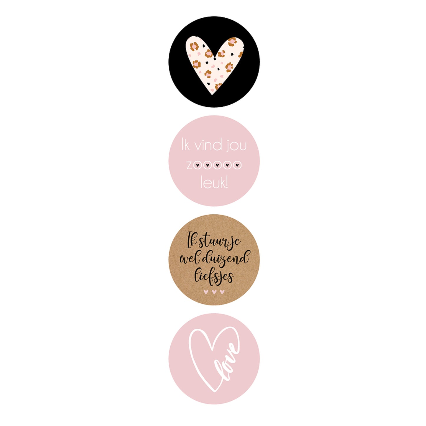 Sticker | Liefde Set | 4 stuks