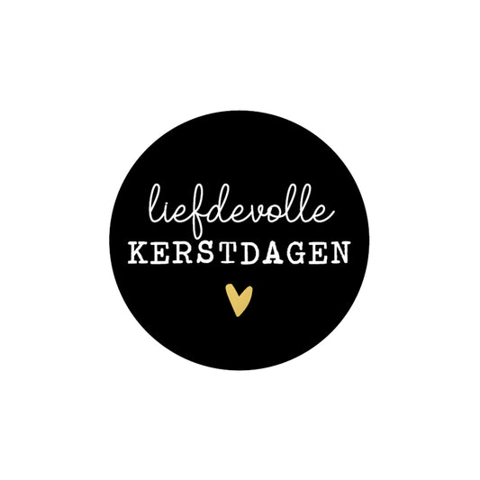 Sticker | Liefdevolle Kerstdagen | 5 stuks