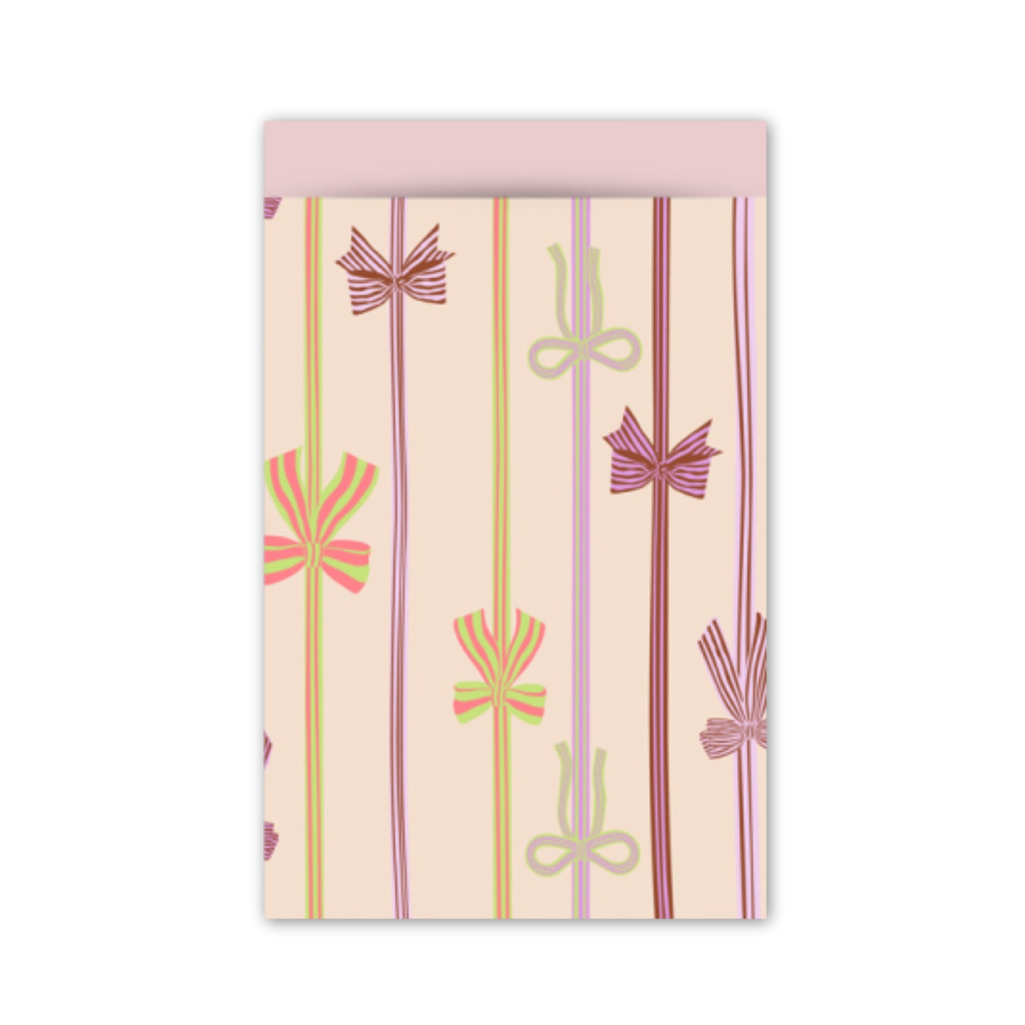 Cadeauzakje M | Bow Parade Peach - Pink | 5 Stuks