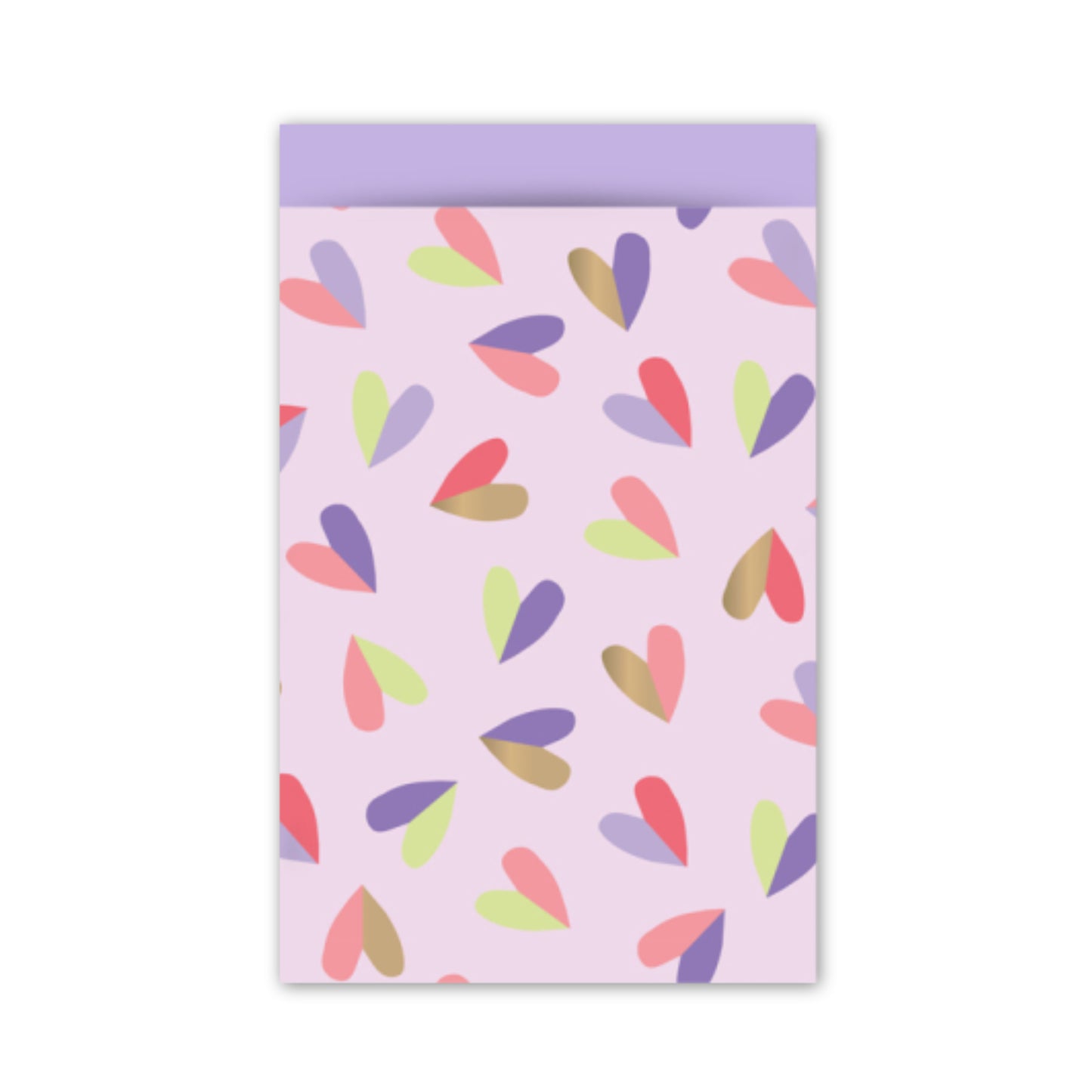 Cadeauzakje M | Hearts Duo Lila | 5 Stuks