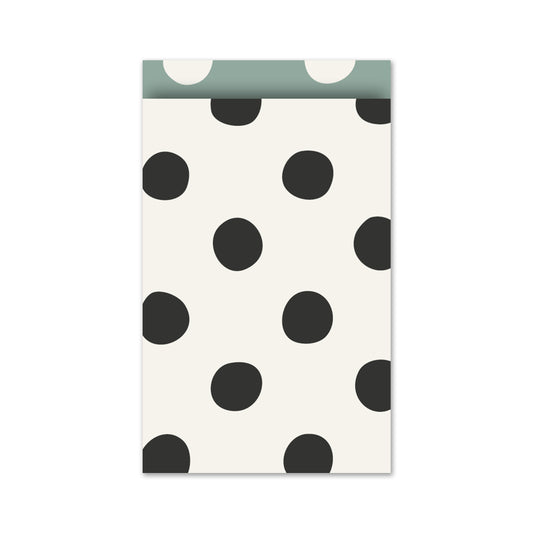 Cadeauzakje M | Polkadots Zwart | 5 Stuks