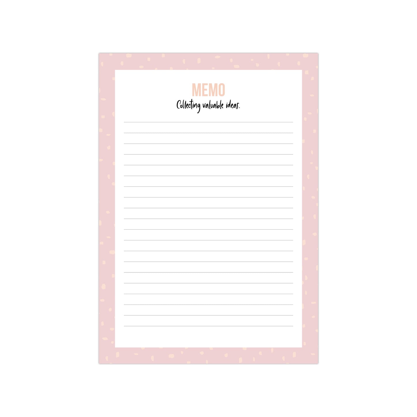 Notitieblok | Memo Minimal Dots Pink | A5