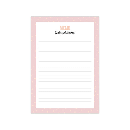 Notitieblok | Memo Minimal Dots Pink | A5