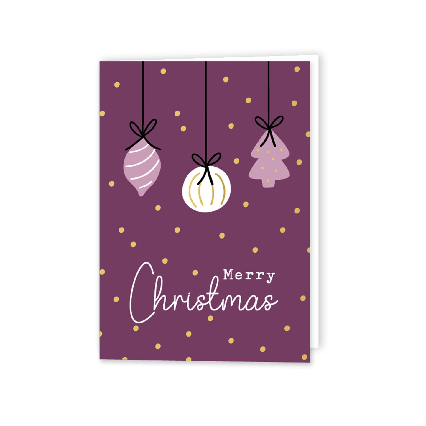 Merry Christmas Kerstballen | Gevouwen