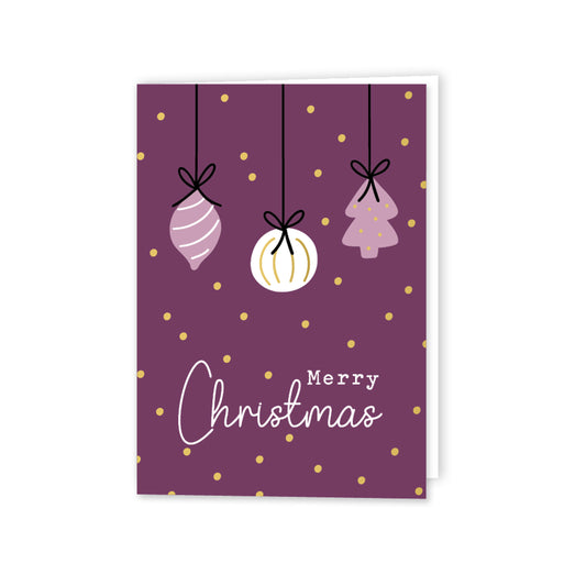 Merry Christmas Kerstballen | Gevouwen