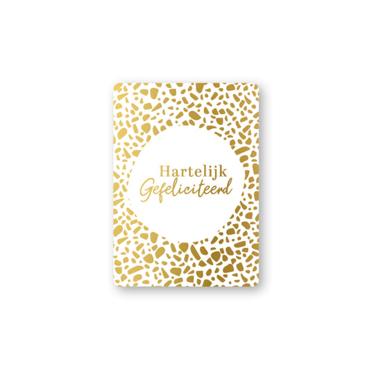 Hartelijk Gefeliciteerd Goud | Mini