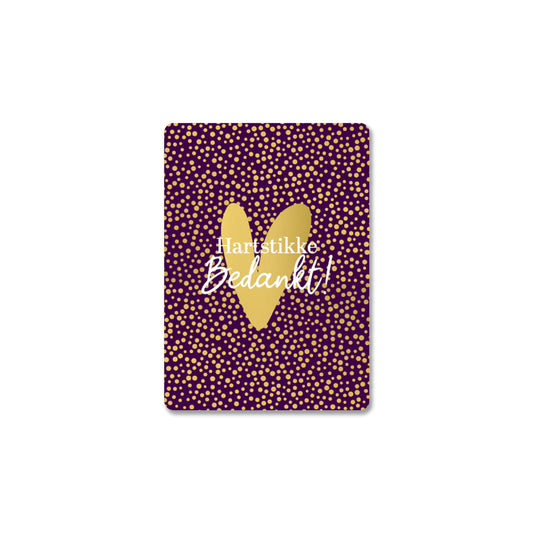Hartstikke Bedankt Hart | Mini
