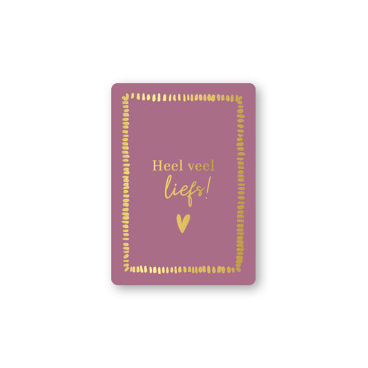 Heel Veel Liefs Paars | Mini