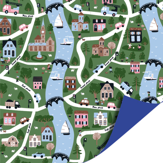 Inpakpapier 70 CM | My Little Village | 2 M