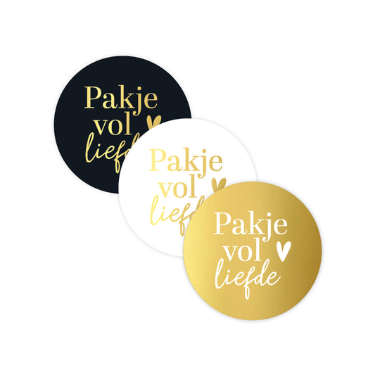 Sticker | Pakje Vol Liefde | 3 stuks
