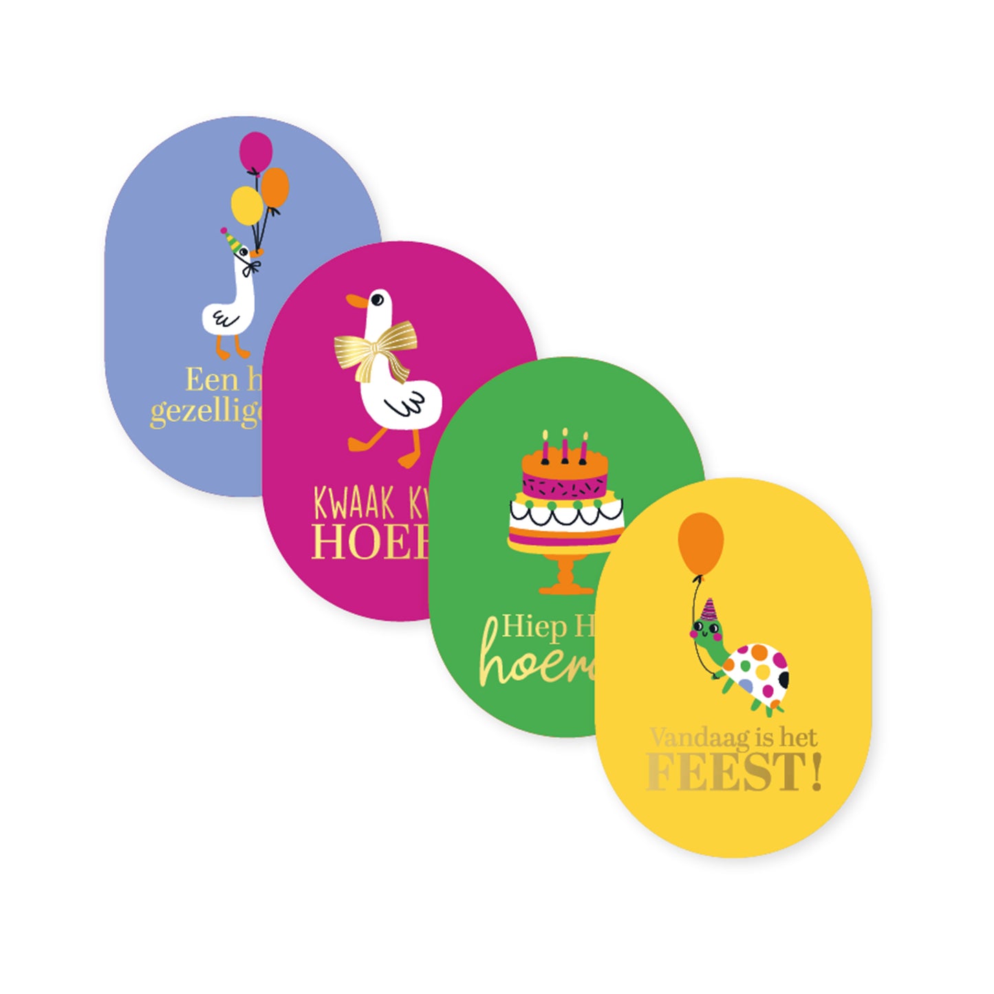 Sticker | Party | 4 stuks