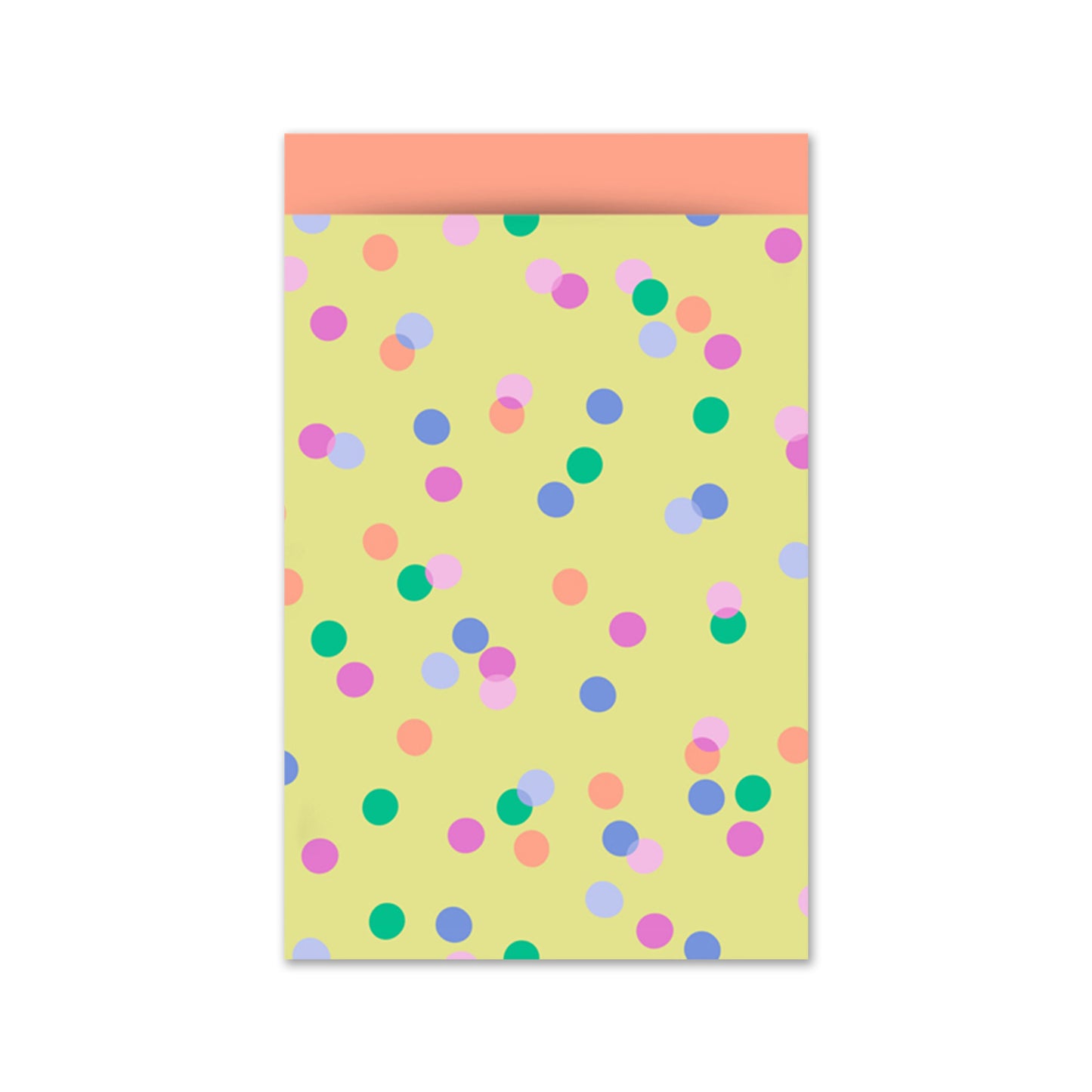 Cadeauzakje M | Party Confetti Yellow | 5 Stuks