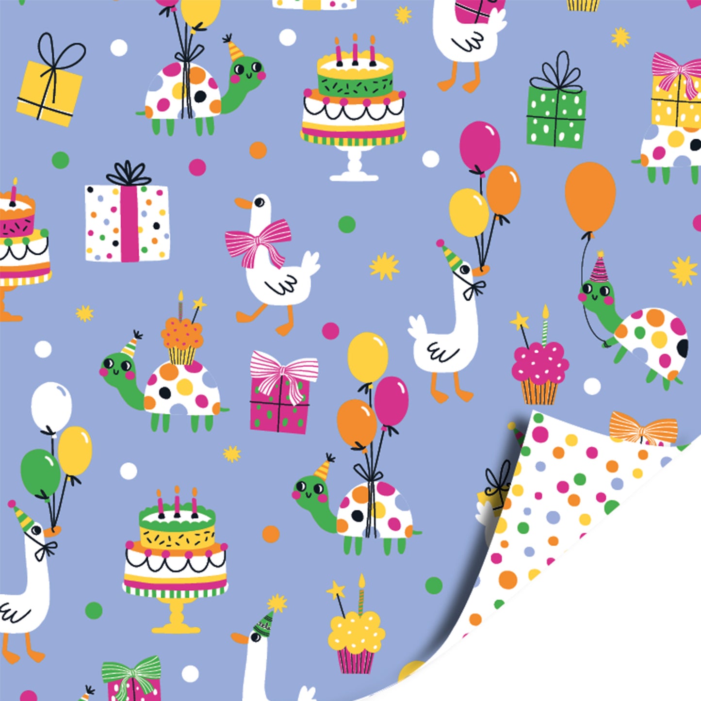 Inpakpapier 70 CM | Party Time | 2 M