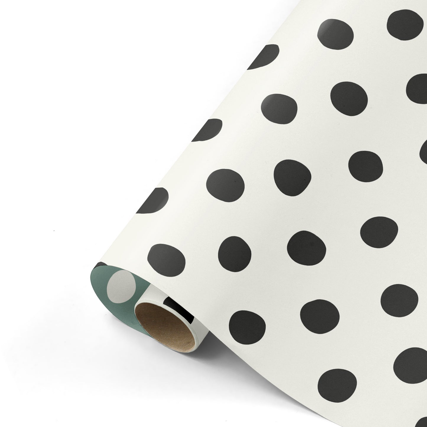 Inpakpapier 50 CM | Polkadots Zwart | 3 M