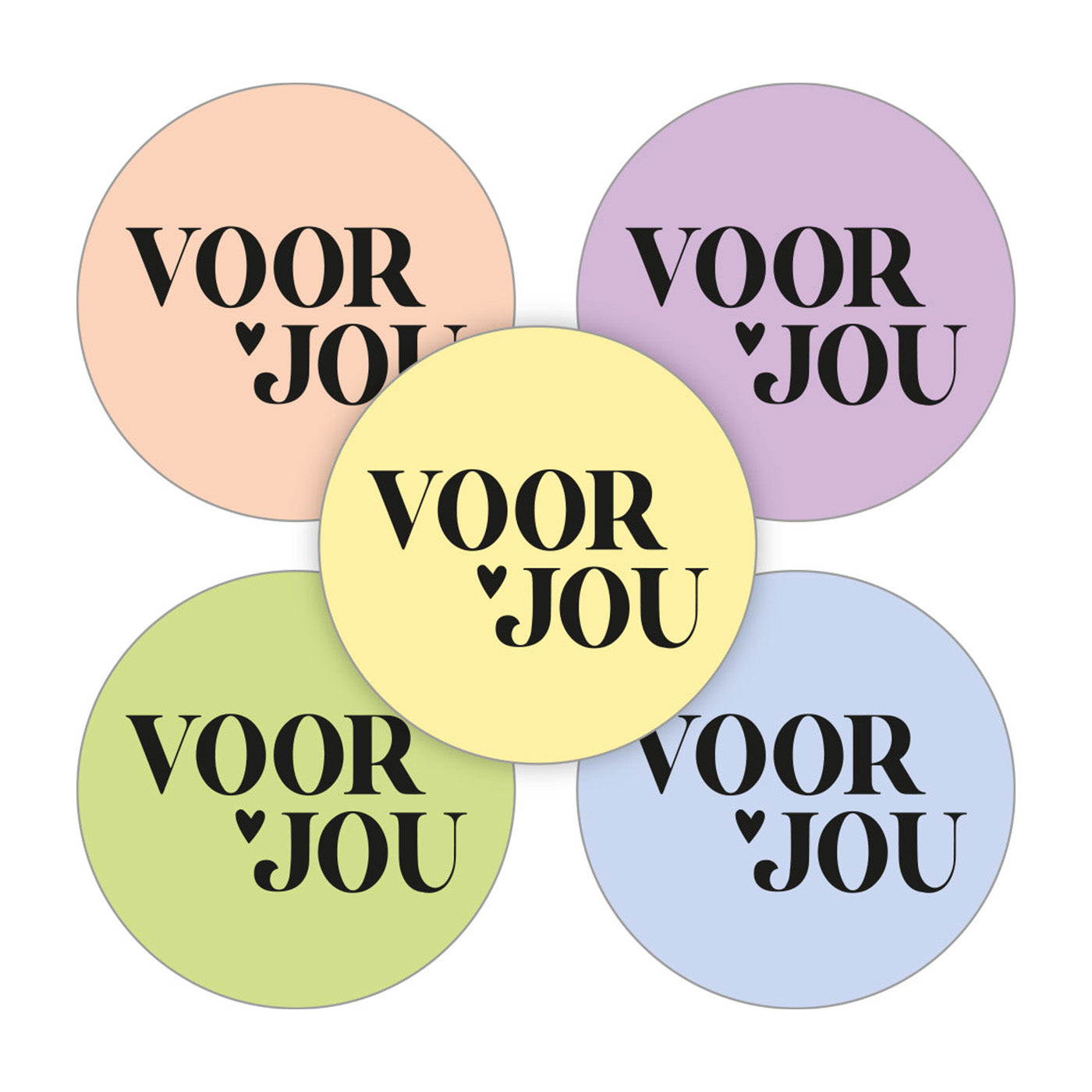 Sticker | Voor Jou Set | 5 stuks