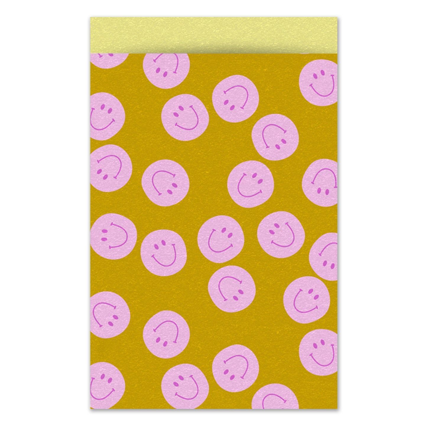 Cadeauzakje L | Smile Pink Yellow | 5 Stuks
