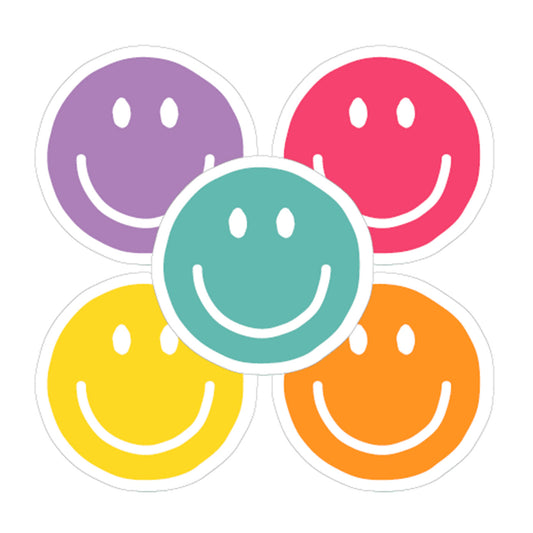 Sticker | Smiley Multicolor | 5 stuks