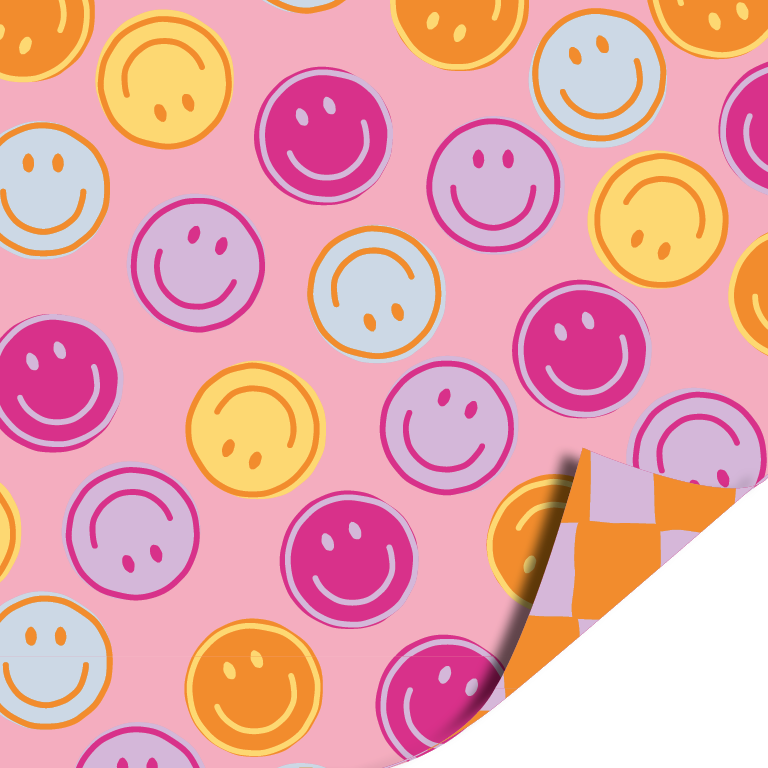 Inpakpapier | Smiley Pink | 3 M