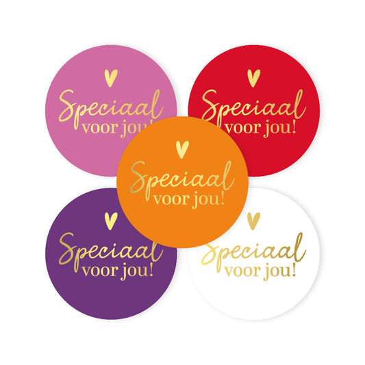 Sticker | Speciaal Voor Jou Kleur | 5 stuks