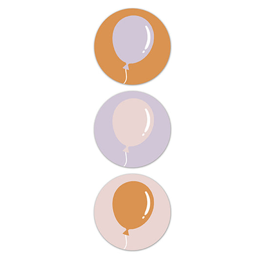 Sticker | Balloons Warm | 3 stuks