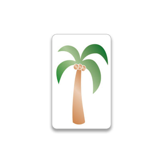 Sticker | Palmboom | 5 stuks