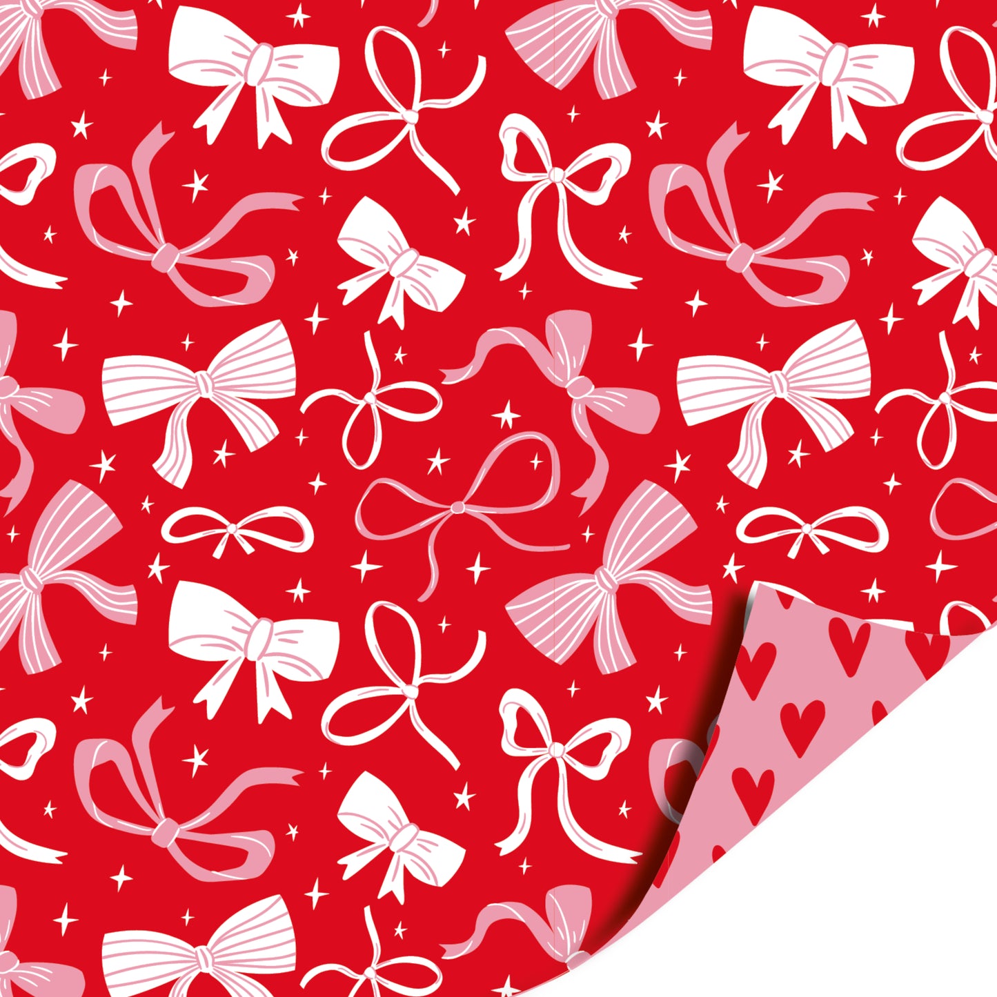 Inpakpapier 70 CM | Strikjes Rood | 2 M