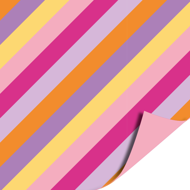 Inpakpapier | Stripes Pink | 3 M