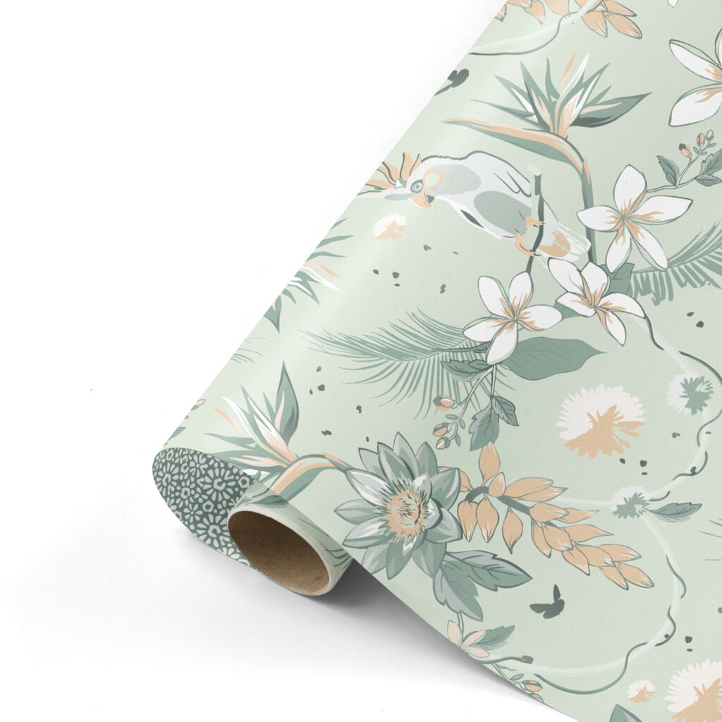 Inpakpapier | Tropical Garden Mint | 3 M