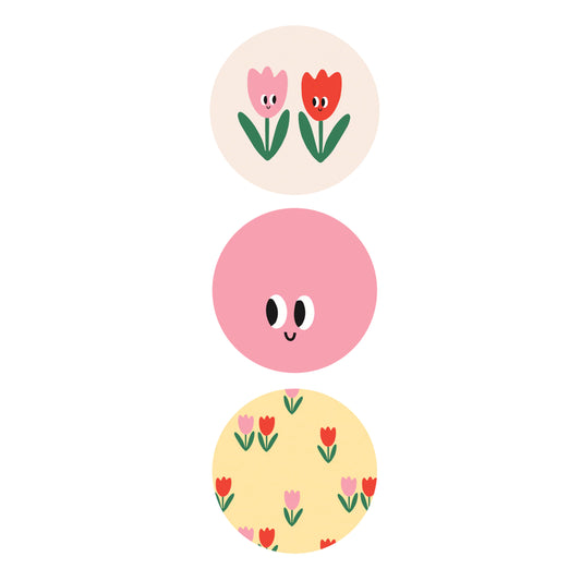 Sticker | Tulp Assorti | 3 stuks