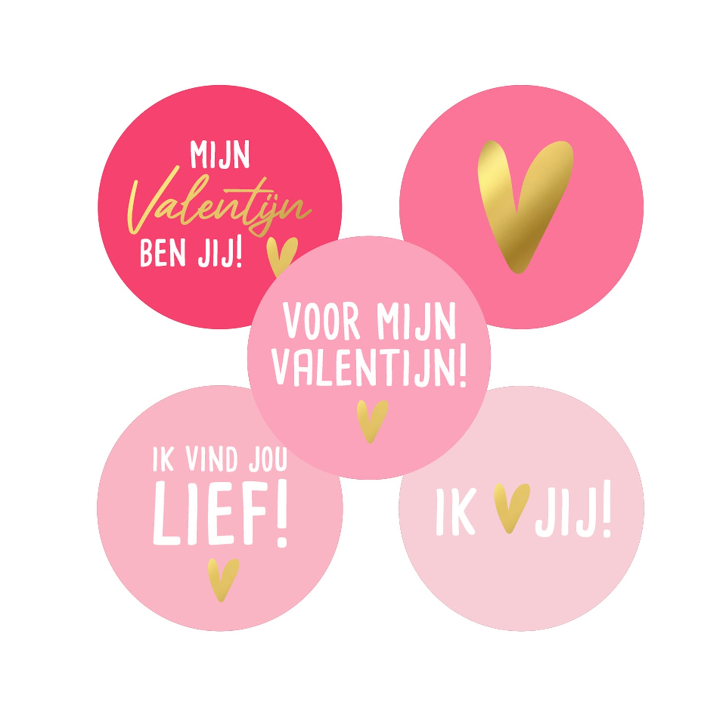 Sticker | Valentijn | 5 stuks