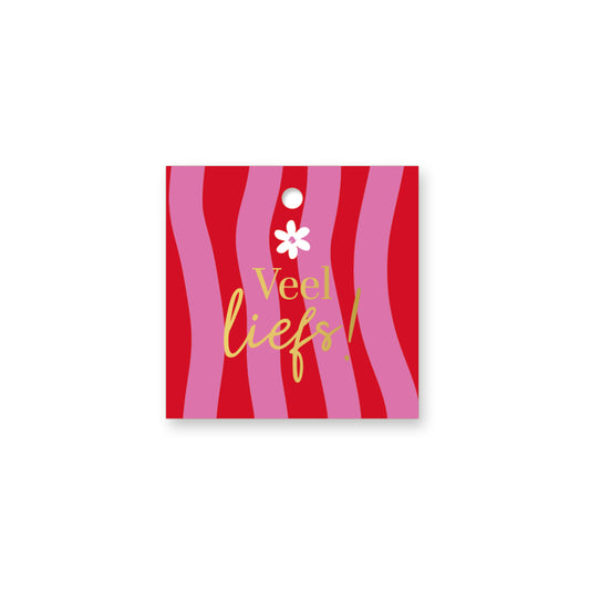 Cadeau Label | Veel Liefs Bloem | 1 stuk