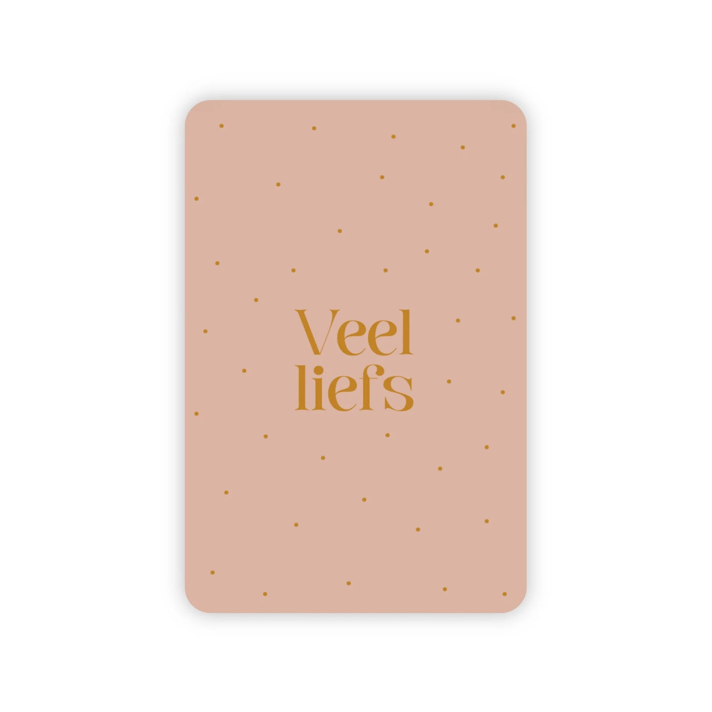 Veel Liefs | Goudfolie | Inclusief Envelop