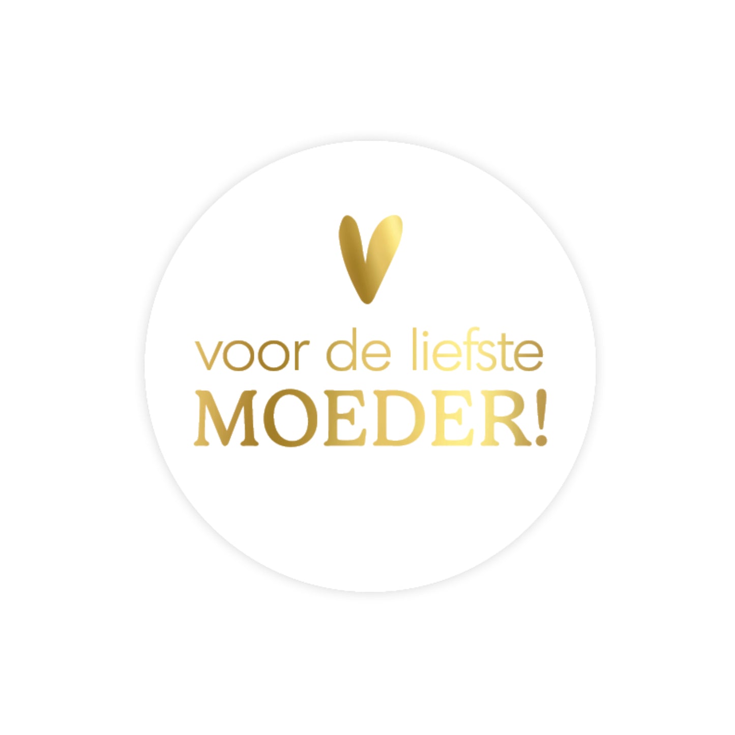 Sticker | Voor De Liefste Moeder | 5 stuks