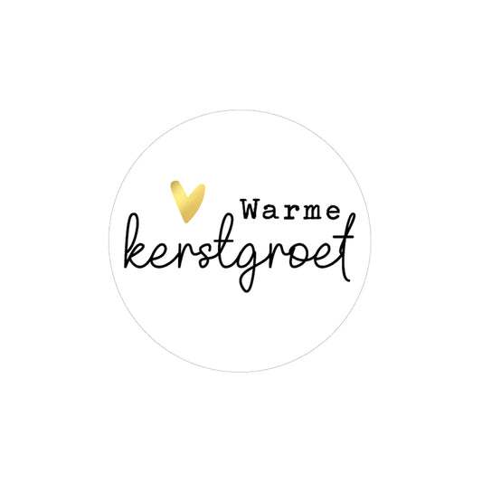 Sticker | Warme Kerstgroet | 5 stuks