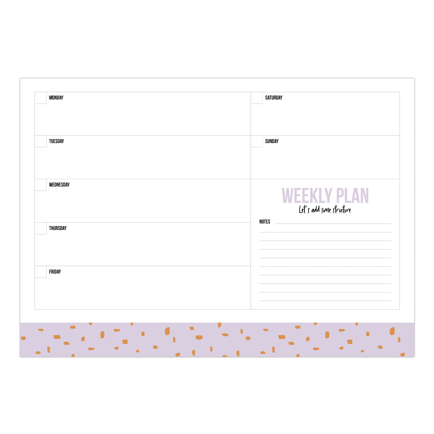 Weekly Planner | Minimal Dots | A4