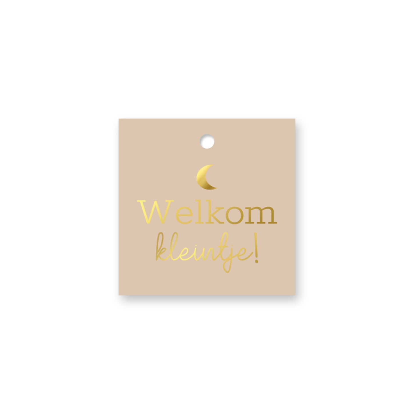 Cadeau Label | Welkom Kleintje Maan | 1 stuk