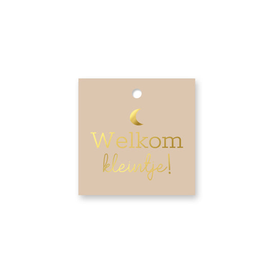 Cadeau Label | Welkom Kleintje Maan | 1 stuk