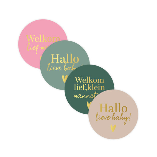 Sticker | Welkom Lief... | 4 stuks