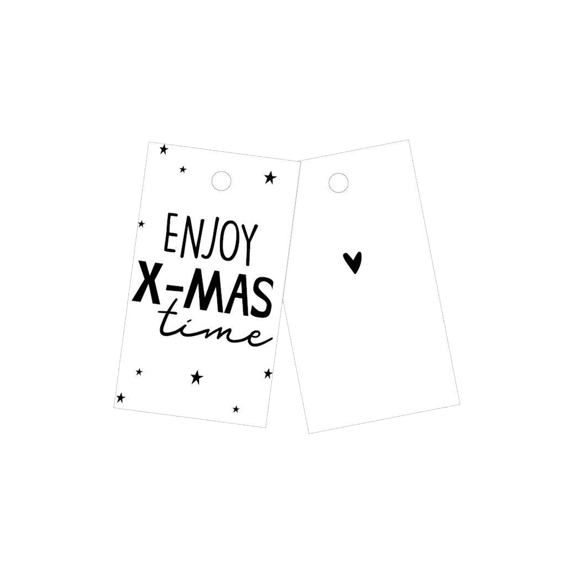 Cadeau Label | Enjoy X-Mas Time | 1 stuk