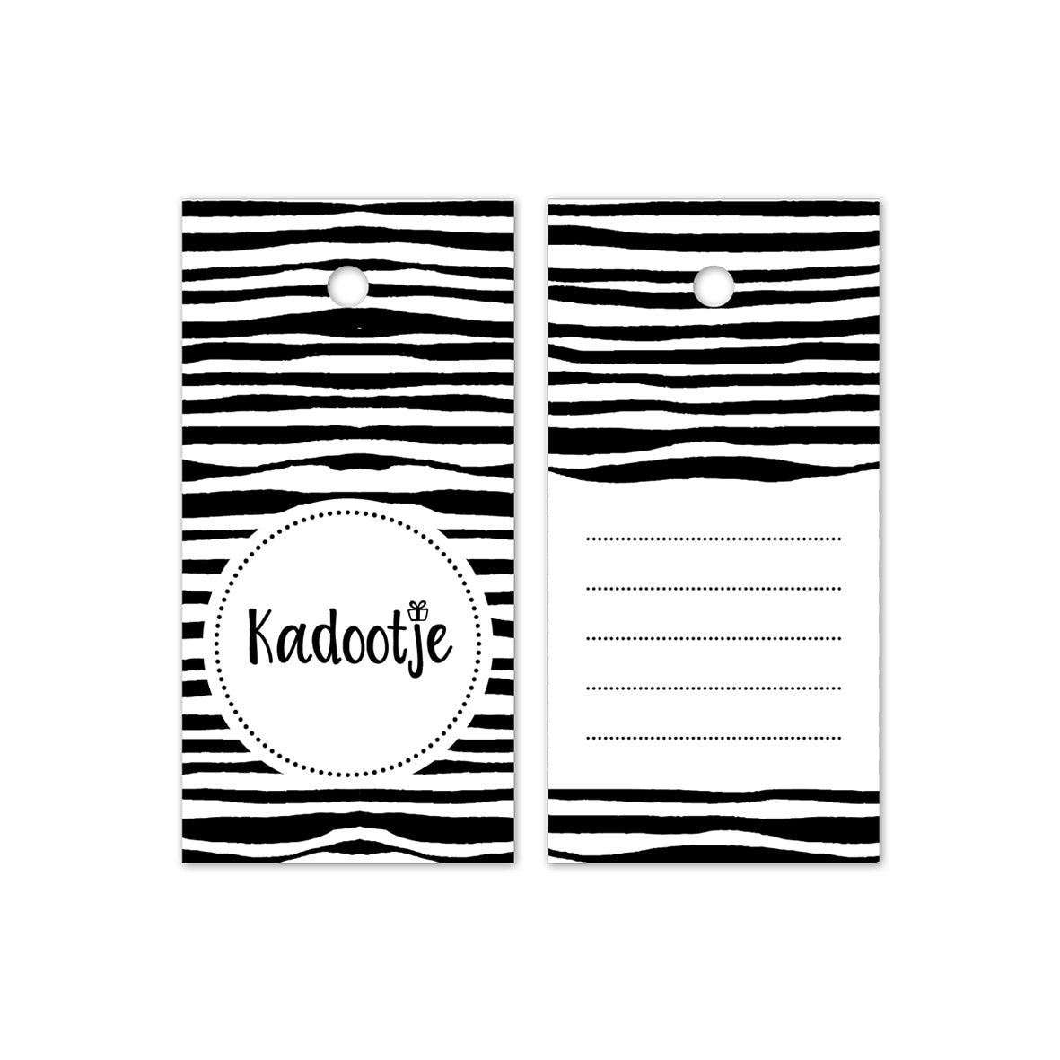 Cadeau Label | Kadootje Zebra | 1 stuk