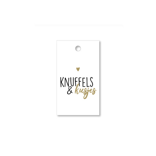 Cadeau Label | Knuffels & Kusjes | 1 stuk