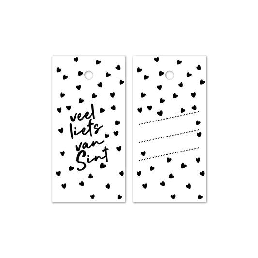 Cadeau Label | Veel Liefs van Sint | 1 stuk