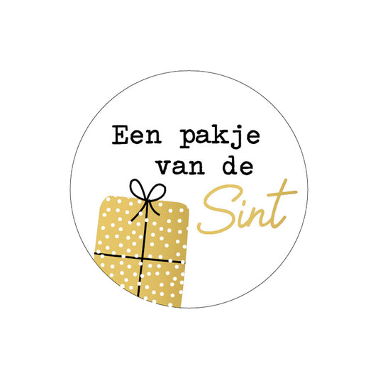 Sticker | Een Pakje Van De Sint | 5 stuks