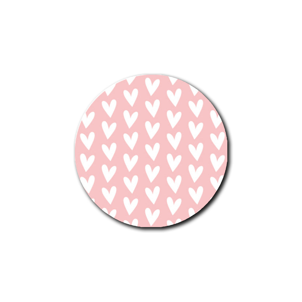Sticker | Hartjes roze | 5 stuks